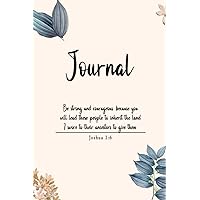 Journale: leaf style beige notebook with verses of the bible