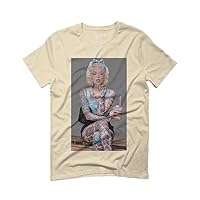 Marilyn Monroe Inked Tattoed Cool Graphic Hipster Summer pin up Girl Chicano for Men T Shirt