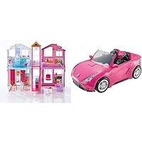 Barbie 3-Story Townhouse AND Barbie Glam Convertible