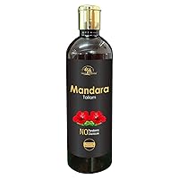 Mandara (Hibiscus) Oil | Ayurvedic Hair Oil Controls Hair Fall - No Mineral Oil, Silicones & Synthetic Fragrance - 200mL