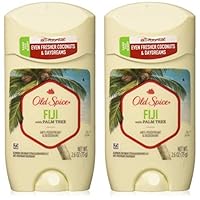 Old Spice Invisible Solid Antiperspirant Deodorant for Men Fiji with Palm Tree Scent Inspired by Nature, 2.6 oz (Pack of 2)
