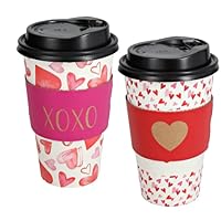 Greenbrier AJS -10 count - Valentine's Day Printed Coffee Cups with Lids, 16-oz.(2 sets of 5 with 2 different prints) Greenbrier AJS -10 count - Valentine's Day Printed Coffee Cups with Lids, 16-oz.(2 sets of 5 with 2 different prints)