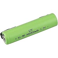 1.2V AAA Rechargeable Battery 900mah Nimh Green Cell Shell with Welding Tabs Electric Shaver Razor Toothbrush,10PCS