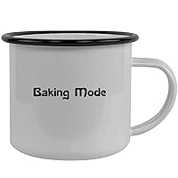 Baking Mode - Stainless Steel 12oz Camping Mug, Black