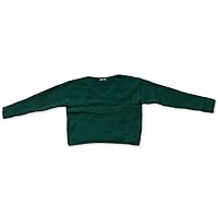Womens Green Cuffed V Neck Sweater Size XXS