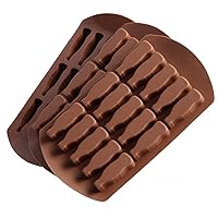 3Pcs Gummy Mold 15 Holes Cola Bottle Shape Brown Silicone Cake Gummy Candy Chocolate Jelly Ice Cream Cube Mold Pudding Handmade Craft Mold for Bakery Handmade Dessert AA0098
