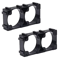 Bettomshin 50Pcs 21700 Lithium Ion Cell Double Battery Holder Bracket for DIY Battery Pack 21.7mm Hole Dia