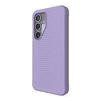 ZAGG Luxe Samsung Galaxy S24+ Case – Graphene-Enhanced, Ultra-Slim, Shock-Resistant, 10ft Drop Protection, Eco-Friendly Design, Wireless Charging Compatible, Lilac Purple