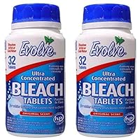 Evolve Concentrated Bleach Tablets - 32-ct (Pack of 2 Original Scent)