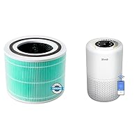 LEVOIT Core 300 Air Purifier Toxin Absorber Replacement Filter, 3-in-1 Filter & Air Purifier for Home Bedroom, Smart WiFi Alexa Control, Covers up to 915 Sq.Foot