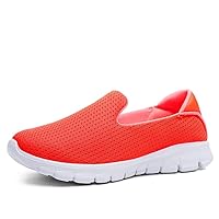 GSLMOLN Women's Elastic Fabric Breathable Solid Color Flat Shoes,Casual Lace Up Outdoor Walking Shoes,Lightweight Low-top Stretch Shoes