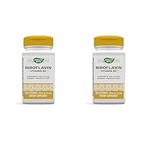 Riboflavin Vitamin B2, Supports Cellular Energy Production*, 100mg per Serving, 100 Capsules (Pack of 2)