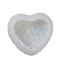 Cute Love Resin 3D Heart Silicone Mold DIY Soap Fondant Cake Valentines Day Decorating Tool Love Moulds 3D Heart Silicone Mold for DIY Making