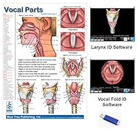 Vocal Parts, Pharynx & Larynx Anatomical Chart with Software Larynx and Vocal Fold ID Speech Language Pathology, SLP, Singing