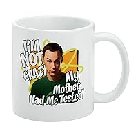 GRAPHICS & MORE Big Bang Theory Sheldon Cooper I'm Not Crazy Ceramic Coffee Mug, Novelty Gift Mugs for Coffee, Tea and Hot Drinks, 11oz, White