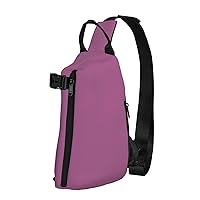 Polyester Fiber Waterproof Waist Bag -Backpack 4 Pocket Compartments Ideal for Outdoor Activities Solid color grape red