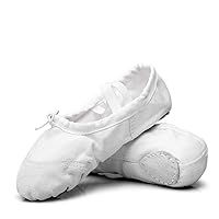 Ballet Flats for Women Canvas Dance Slippers Yoga Gymnastic Shoes for Adults