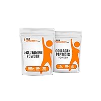 BULKSUPPLEMENTS.COM L-Glutamine 500g + Collagen Peptides 500g Bundle