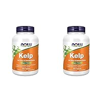 NOW Supplements, Kelp 150 mcg of Natural Iodine, Easier to Swallow Tablet, Super Green, 200 Tablets (Pack of 2)