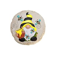 Garden Décor - Gnome Bee Stepping Stone - Decorative Stone for Garden