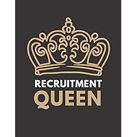 RECRUITMENT QUEEN: Guided Interview Notebook And Candidate Tracker. Professional Interview Notes Handbook. HR Manager Gift For Women. RECRUITMENT QUEEN: Guided Interview Notebook And Candidate Tracker. Professional Interview Notes Handbook. HR Manager Gift For Women. Paperback Hardcover
