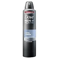 Men + Care Cool Fresh Antiperspirant Deodorant Spray, 48 Hour Powerful Protection, 8.4 Ounce (Pack of 6)