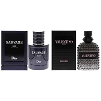 Dior Christian Sauvage Elixir Men EDC Spray 2 oz & Valentino Uomo Born In Roma EDT Spray Men 3.4 oz