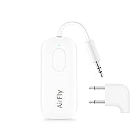 Twelve South AirFly Pro Deluxe | Bluetooth Wireless Audio Transmitter/Receiver for up to 2 AirPods/Wireless Headphones Use with 3.5mm Audio Jack; International Headphone Adapter & Travel Case