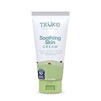 TruKid Soothing Skin Eczema Cream for Babies & Children, NEA-Accepted for Eczema, Safe for Sensitive Skin, All Natural Ingredients, Unscented, Hydrates & Moisturizes Irritated & Itchy Skin, 3.4oz