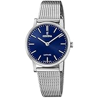 Festina Swiss Made Womens Analog Quartz Watch with Stainless Steel Bracelet F20015/2