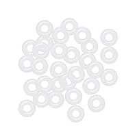 BodyJewelryOnline 16G O-Ring White Rubber Perfect for Tunnels Plugs and Tapers, Also for Any Piercing Retainer Eyebrow, Labret, Industrial, Cartilage Pack of 20