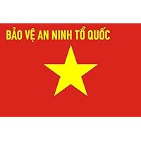 Large Flag People s Public Security of Vietnam | C? Truy?n th?ng Công an Nhân dân Vi?t Nam | landscape flag | 1.35m² | 14.5sqft | 90x150cm | 3x5ft - 100% Made in G