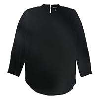 Eileen Fisher Womens Mock Neck Pullover Blouse