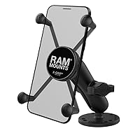 RAM MOUNTS X-Grip Large Phone Mount with Drill-Down Base RAM-B-138-UN10 with Medium Arm