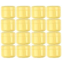 30 Pcs 30ml Yellow PP Cream Bottle Face Cream Lotion Storage Travel Jars Empty Refillable Plastic Round Container Jars
