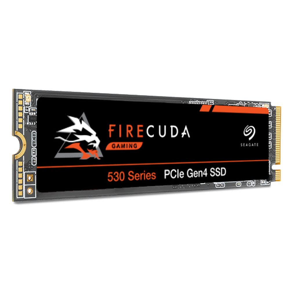 Seagate FireCuda 530 4TB Solid State Drive - M.2 PCIe Gen4 ×4 NVMe 1.4, speeds up to 7300 MB/s, Compatible PS5 Internal SSD, 3D TLC NAND, 1275 TBW, 1.8M MTBF, 3yr Rescue Services (ZP4000GM3A013)