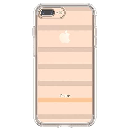 OtterBox SYMMETRY CLEAR SERIES Case for iPhone 8 PLUS & iPhone 7 PLUS (ONLY) - Retail Packaging - INSIDE THE LINES (CLEAR/INSIDE THE LINES)