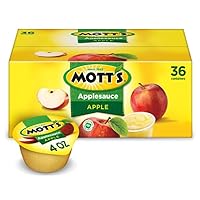 Mott's Applesauce, 4 Oz Cups, 36 Count, No Artificial Flavors, Good Source Of Vitamin C, Nutritious Option For The Whole Family