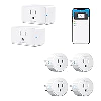 Smart Plug, WiFi Bluetooth Outlets 2 Pack Work with Alexa and Google Assistant Bundle with Govee Smart Plug, WiFi Plugs Work with Alexa & Google Assistant, Smart Outlet with Timer & Group