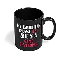 GAME DEVELOPER Dad Papa Mug | My Daughter is a GAME DEVELOPER Father's Day Birthday Mug | Gift for Dad Father from Daughter | Father in law Coffee Mug (11 Oz.) by HOM