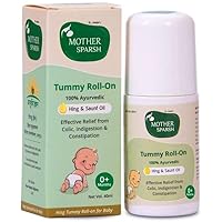 Tummy Roll On for Baby, Colic Relief and Digestion, 100% Ayurvedic, Hing & Saunf,
