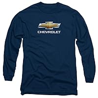 Chevrolet Chevy Bowtie Stacked Unisex Adult Long-Sleeve T Shirt for Men and Women