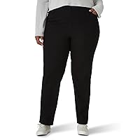 Chic Classic Collection Womens Plus Size Stretch Elastic Waist Pull-On Pant