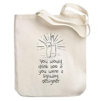 You would drink too if you were a Lighting Designer Canvas Tote Bag 10.5