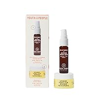 Youth To The People Brighter Tomorrow Youth Stack - Travel Size 15% Vitamin C Energy Serum (8ml), Hydrate + Glow Overnight Dream Mask (15ml) - Skincare Gift Set to Tackle Dullness