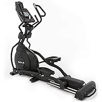 SOLE Fitness E98 Commercial Indoor Elliptical, Home and Gym Exercise Equipment, Smooth and Quiet, Versatile for Any Workout, Bluetooth and USB Compatible