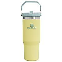IceFlow Stainless Steel Tumbler with Straw, Vacuum Insulated Water Bottle for Home, Office or Car, Reusable Cup with Straw Leak Resistant Flip