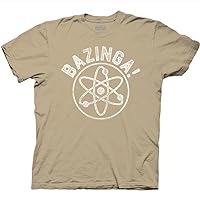 Ripple Junction Big Bang Theory Bazinga Collegiate with Linear Atom Adult T-Shirt