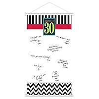 Amscan 270172 30th Celebration Sign-In Scroll, Party Favor, 1 piece