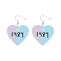 Acrylic 1989 Earrings Dangle Album Inspired Earrings Merch Jewelry Gifts for Women Girls Fans Costume Outfits Dress Decor